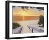 Evening Sunset-Diane Romanello-Framed Art Print