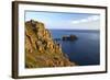 Evening Sunshine on Cliffs, Lands End, Cornwall, England, United Kingdom, Europe-Peter Barritt-Framed Photographic Print