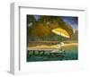 Evening Swim II-null-Framed Art Print