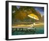 Evening Swim II-null-Framed Art Print