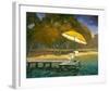 Evening Swim II-null-Framed Art Print