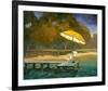 Evening Swim II-null-Framed Art Print