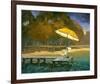 Evening Swim II-null-Framed Art Print