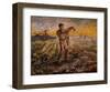 Evening, The End of the Day-Vincent van Gogh-Framed Giclee Print