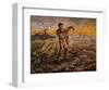 Evening, The End of the Day-Vincent van Gogh-Framed Giclee Print