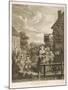 Evening the Original Sadlers Wells Building-William Hogarth-Mounted Art Print