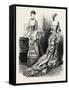 Evening Toilette Front and Back, Fashion, 1882-null-Framed Stretched Canvas