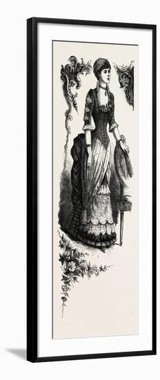 Evening Toilettes for Dinners and Balls, Fashion, 1882-null-Framed Giclee Print