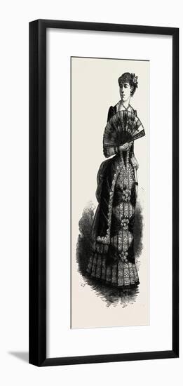 Evening Toilettes for Dinners and Balls, Fashion, 1882-null-Framed Giclee Print