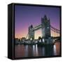 Evening, Tower Bridge and River Thames, London-Roy Rainford-Framed Stretched Canvas