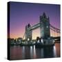 Evening, Tower Bridge and River Thames, London-Roy Rainford-Stretched Canvas