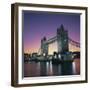 Evening, Tower Bridge and River Thames, London-Roy Rainford-Framed Premium Photographic Print