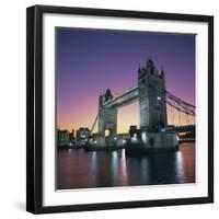 Evening, Tower Bridge and River Thames, London-Roy Rainford-Framed Premium Photographic Print