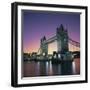 Evening, Tower Bridge and River Thames, London-Roy Rainford-Framed Premium Photographic Print