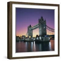 Evening, Tower Bridge and River Thames, London-Roy Rainford-Framed Photographic Print