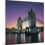 Evening, Tower Bridge and River Thames, London-Roy Rainford-Mounted Photographic Print