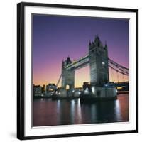 Evening, Tower Bridge and River Thames, London-Roy Rainford-Framed Photographic Print