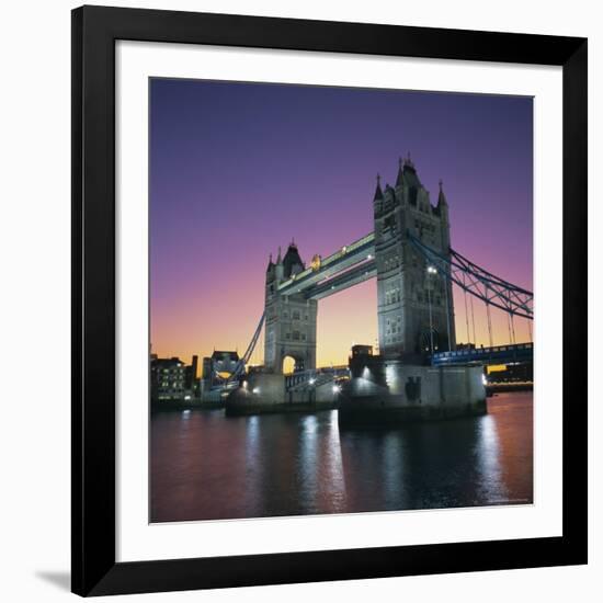 Evening, Tower Bridge and River Thames, London-Roy Rainford-Framed Photographic Print