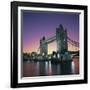 Evening, Tower Bridge and River Thames, London-Roy Rainford-Framed Photographic Print