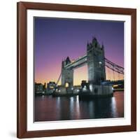 Evening, Tower Bridge and River Thames, London-Roy Rainford-Framed Photographic Print