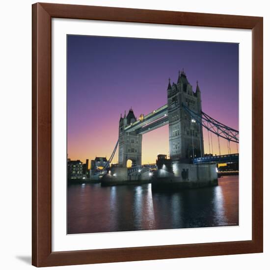 Evening, Tower Bridge and River Thames, London-Roy Rainford-Framed Photographic Print