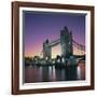 Evening, Tower Bridge and River Thames, London-Roy Rainford-Framed Photographic Print