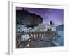 Evening Town View, Atrani, Campania, Italy-Walter Bibikow-Framed Photographic Print