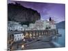 Evening Town View, Atrani, Campania, Italy-Walter Bibikow-Mounted Photographic Print