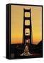 Evening Traffic and Golden Gate Bridge-Darrell Gulin-Framed Stretched Canvas