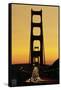 Evening Traffic and Golden Gate Bridge-Darrell Gulin-Framed Stretched Canvas