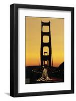Evening Traffic and Golden Gate Bridge-Darrell Gulin-Framed Premium Photographic Print