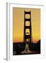 Evening Traffic and Golden Gate Bridge-Darrell Gulin-Framed Photographic Print