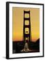 Evening Traffic and Golden Gate Bridge-Darrell Gulin-Framed Photographic Print