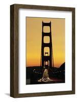 Evening Traffic and Golden Gate Bridge-Darrell Gulin-Framed Photographic Print