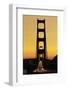 Evening Traffic and Golden Gate Bridge-Darrell Gulin-Framed Photographic Print