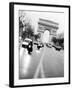 Evening Traffic on Champs Elysees, Paris, France-Walter Bibikow-Framed Photographic Print