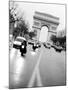 Evening Traffic on Champs Elysees, Paris, France-Walter Bibikow-Mounted Photographic Print