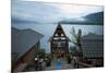 Evening View across Lake Toba from Batak Toba Style Hotel on Samosir Island-Annie Owen-Mounted Photographic Print