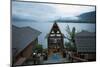 Evening View across Lake Toba from Batak Toba Style Hotel on Samosir Island-Annie Owen-Mounted Photographic Print