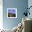 Evening View Across Rooftops and Church Tower to Mountains, Lumio, Near Calvi, Corsica, France-Ruth Tomlinson-Framed Photographic Print displayed on a wall