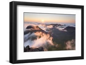 Evening view from Askival mountain, Isle of Rum, Scotland-SCOTLAND: The Big Picture-Framed Photographic Print