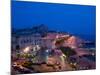 Evening View from the Grand Hotel, Ortygia Island, Syracuse, Sicily, Italy-Walter Bibikow-Mounted Photographic Print
