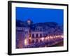 Evening View from the Grand Hotel, Ortygia Island, Syracuse, Sicily, Italy-Walter Bibikow-Framed Photographic Print