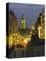 Evening View from Trafalgar Square Down Whitehall with Big Ben in the Background, London, England-Roy Rainford-Stretched Canvas