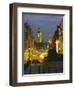 Evening View from Trafalgar Square Down Whitehall with Big Ben in the Background, London, England-Roy Rainford-Framed Photographic Print