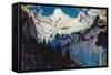 Evening View from Wengen (Oil on Canvas)-Louis Augustus Sargent-Framed Stretched Canvas