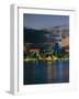 Evening View of City Skyline Across Harbour, Auckland, Central Auckland, North Island, New Zealand-Neale Clarke-Framed Photographic Print