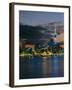 Evening View of City Skyline Across Harbour, Auckland, Central Auckland, North Island, New Zealand-Neale Clarke-Framed Photographic Print