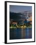 Evening View of City Skyline Across Harbour, Auckland, Central Auckland, North Island, New Zealand-Neale Clarke-Framed Photographic Print