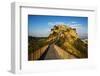 Evening View of Civilta Di Bagnoregio and the Long Bridge-Terry Eggers-Framed Photographic Print